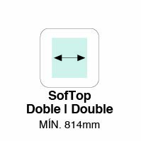 MIN. ANCHO SOFTOP DOBLE 814mm